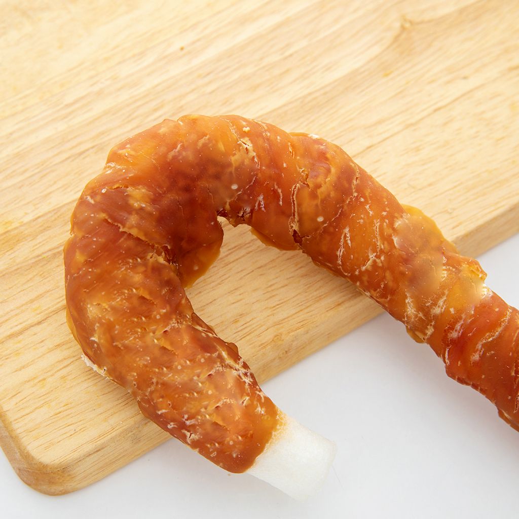 Chicken Wrapped Rawhide cane