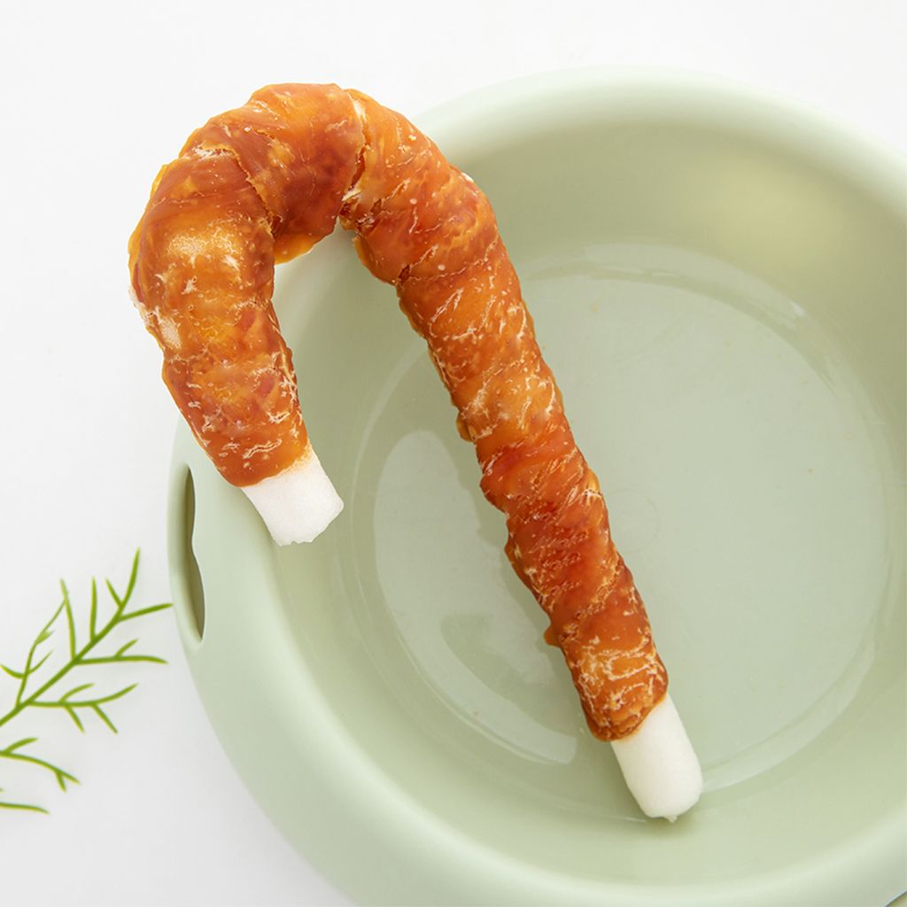 Chicken Wrapped Rawhide cane