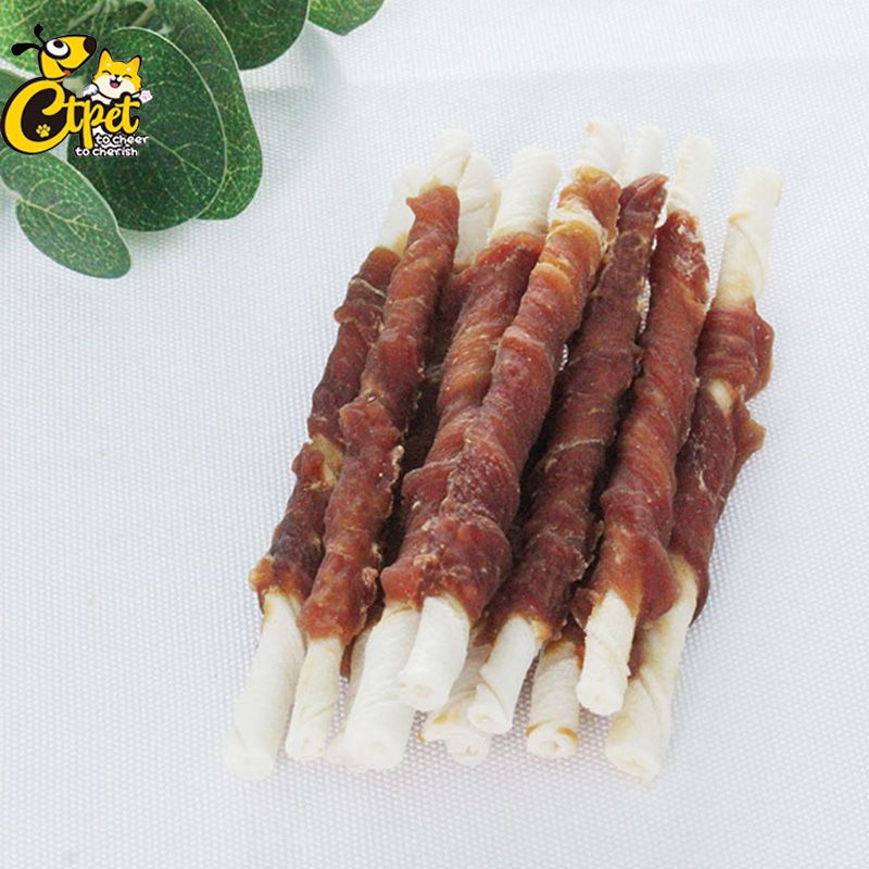 Duck Wrapped Rawhide Twisted Stick
