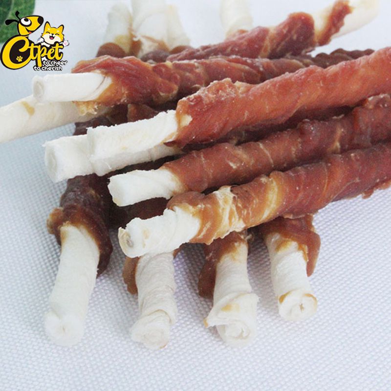 Duck Wrapped Rawhide Twisted Stick