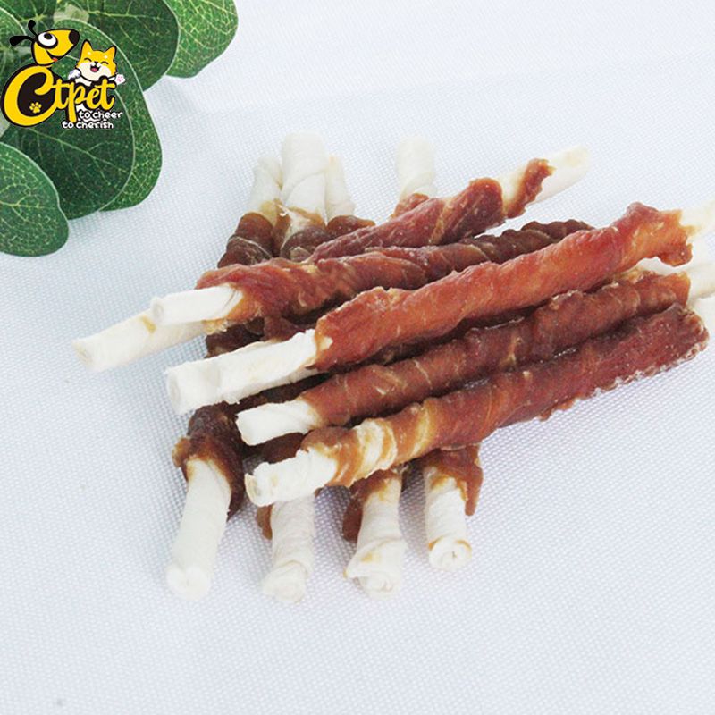 Duck Wrapped Rawhide Twisted Stick