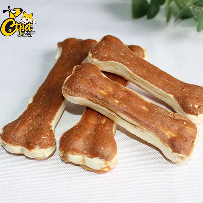 Chicken and Duck Rawhide Pressed Bone