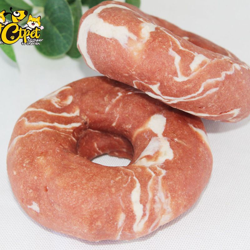 Snow Beef Wrapped Rawhide Ring