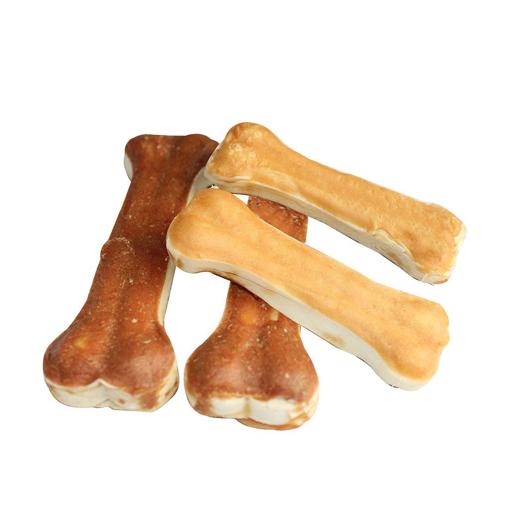 Chicken and Duck Rawhide Pressed Bone, Dog treats Chicken Series, Dog
