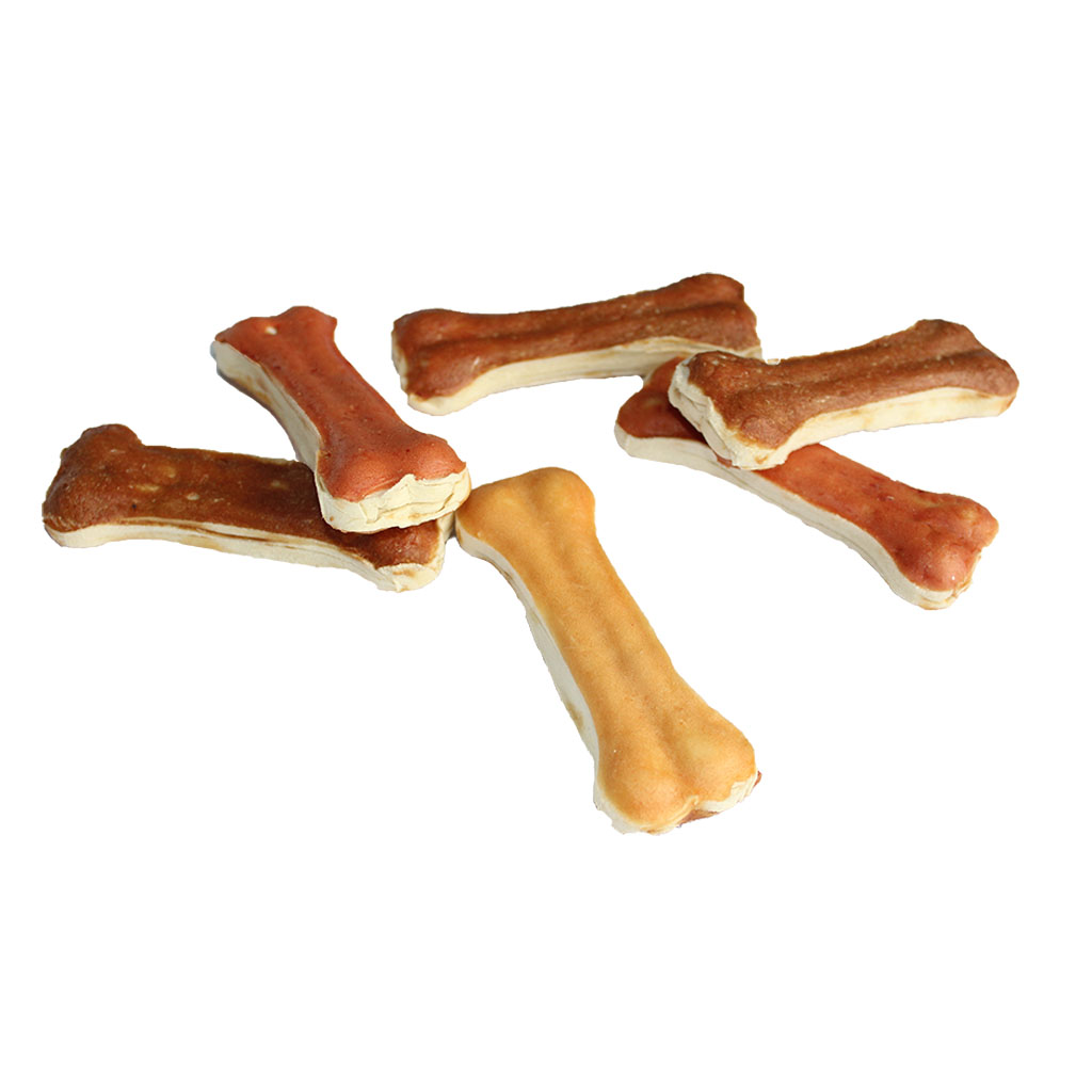 Chicken and Beef Rawhide Pressed Bone