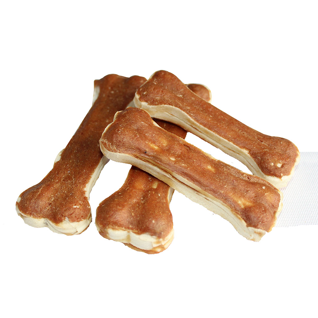 Chicken and Beef Rawhide Pressed Bone