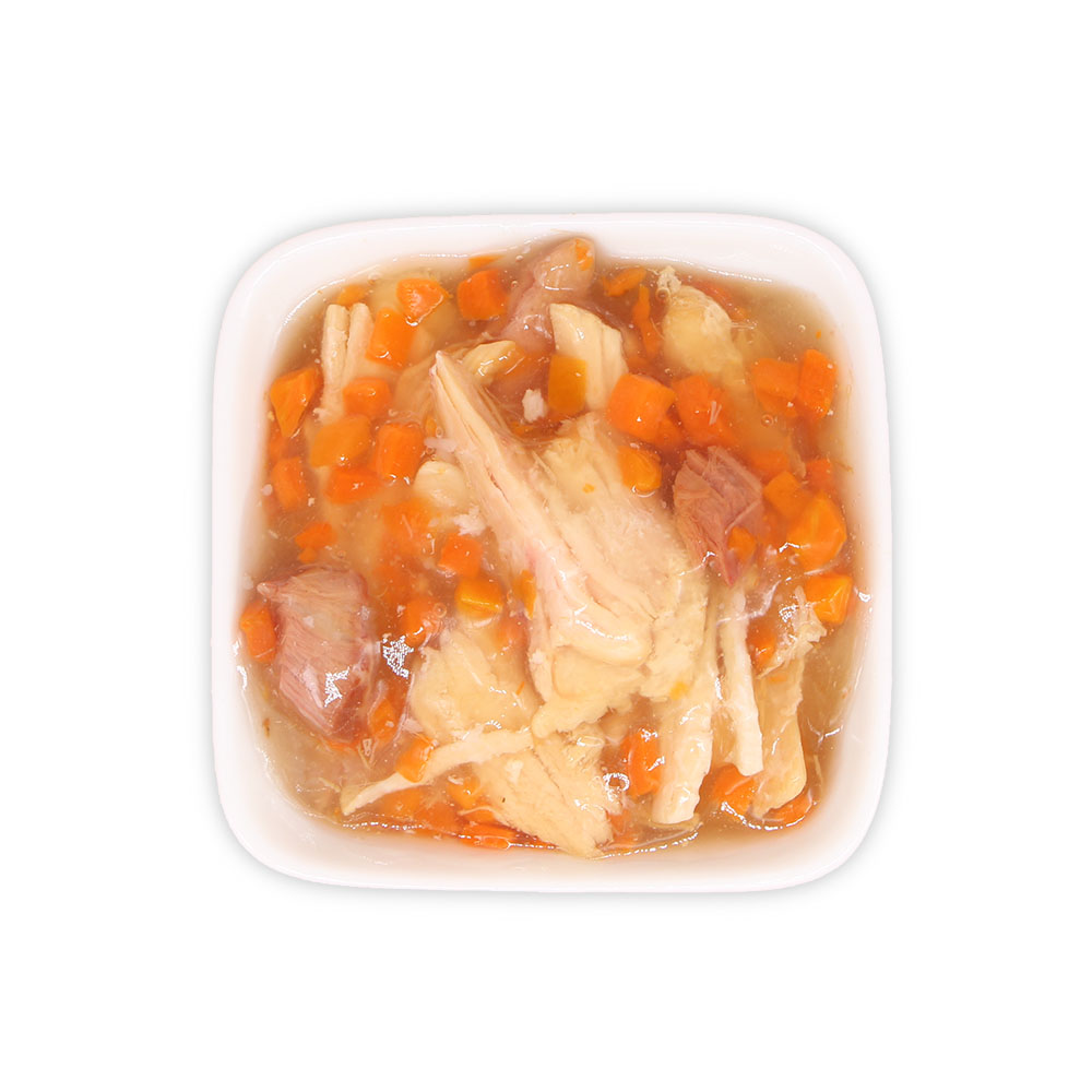 Chicken Fillet Soup with Tuna and Carrot