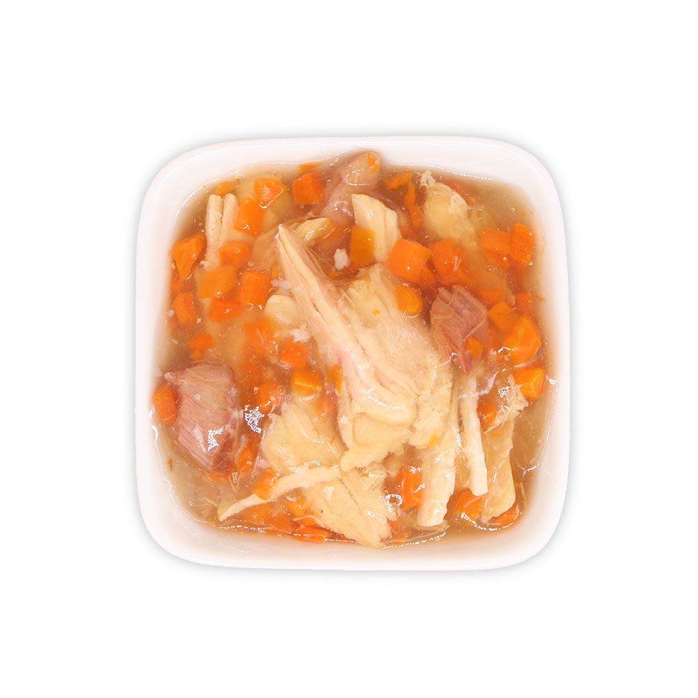 Chicken Fillet Soup with Tuna and Carrot