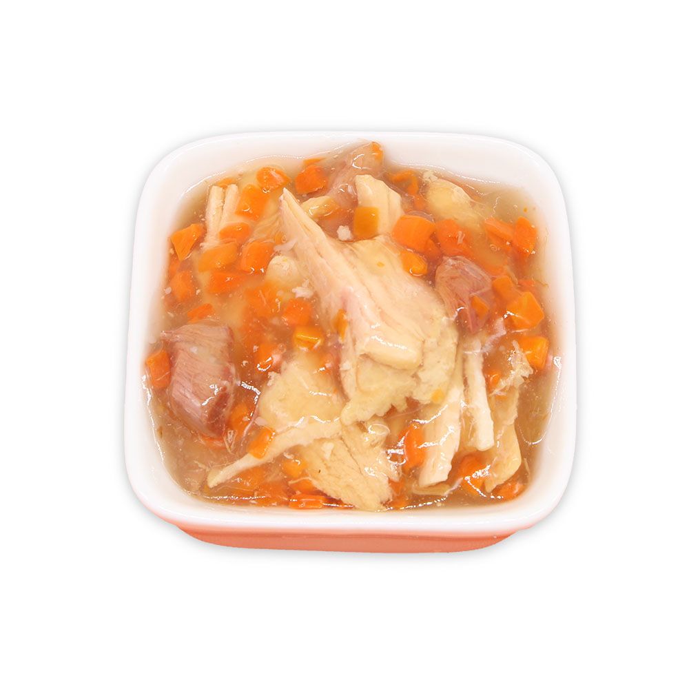 Chicken Fillet Soup with Tuna and Carrot